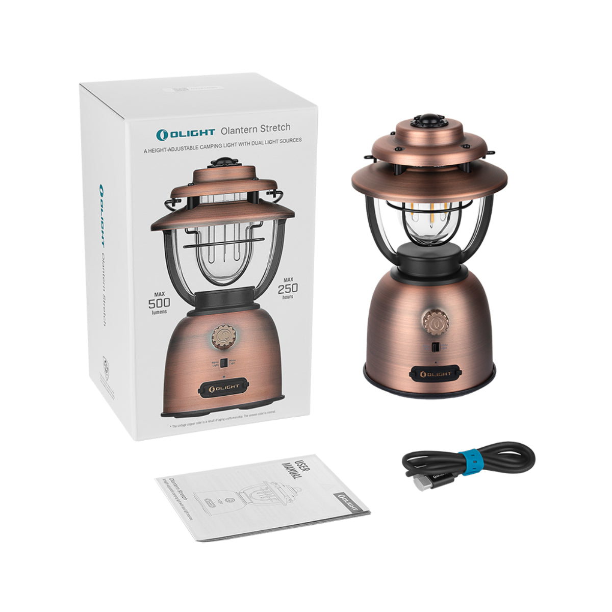 Lámpara de camping con altura ajustable Olantern Stretch Olight