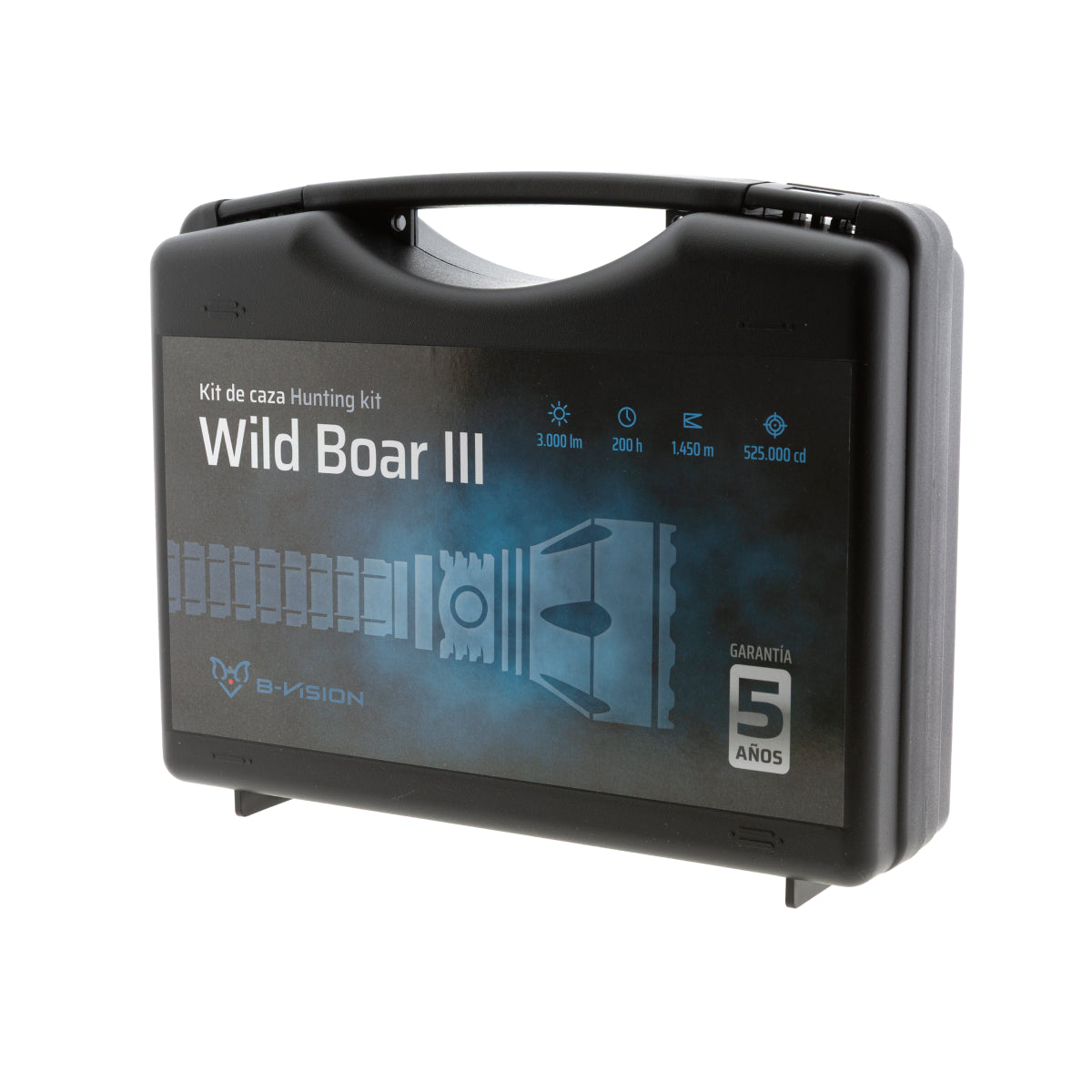 Kit de caza linterna B-Vision WILD BOAR III 3.000 lúmenes