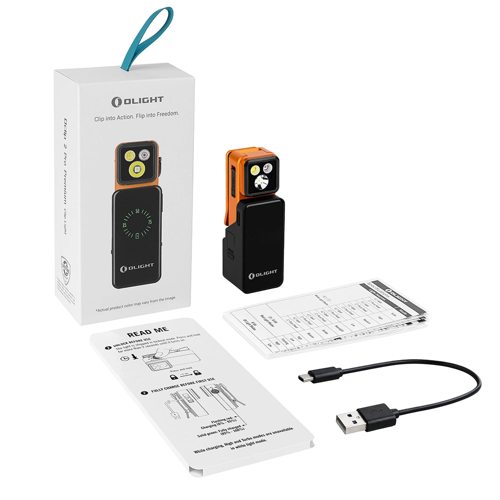 Linterna articulada UV Olight Oclip 2 Pro Premium 400 lúmenes