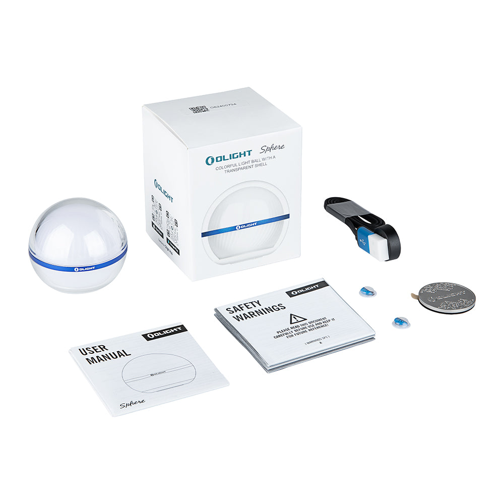 Luz LED portátil multicolor Olight Sphere con control Bluetooth