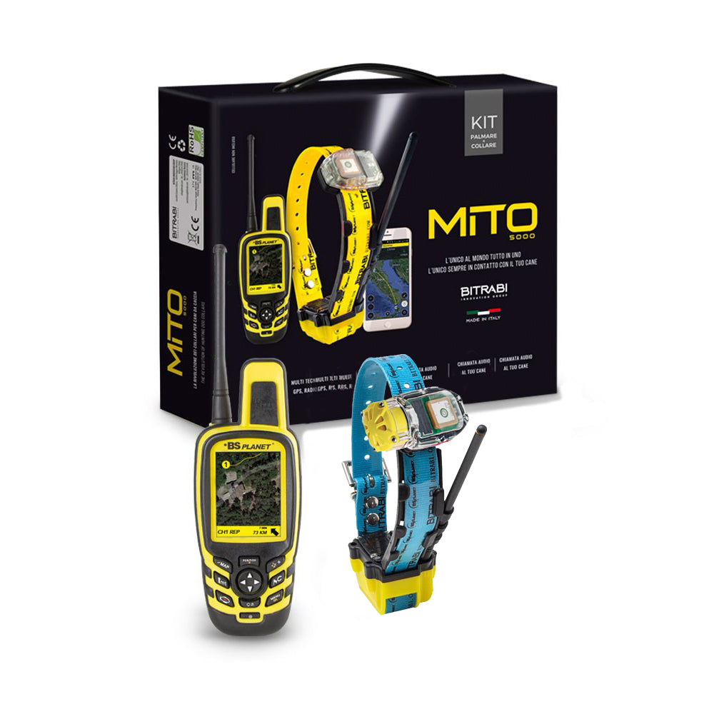 Kit GPS para Perros de Caza BITRABI Mito 5100 Beeper + BS Planet 3000 Open Map