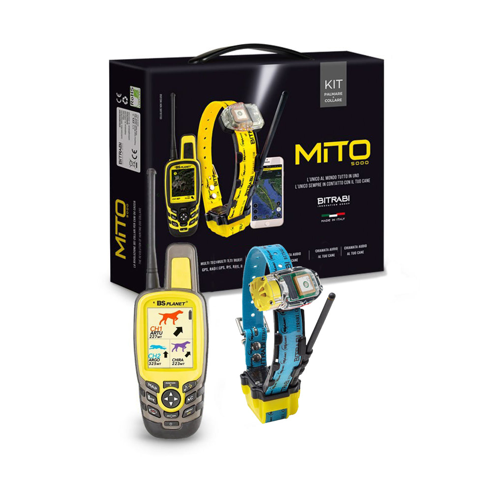 Kit GPS para Perros de Muestra BITRABI Mito 5100 Beeper + BS3003 Evomap Elite