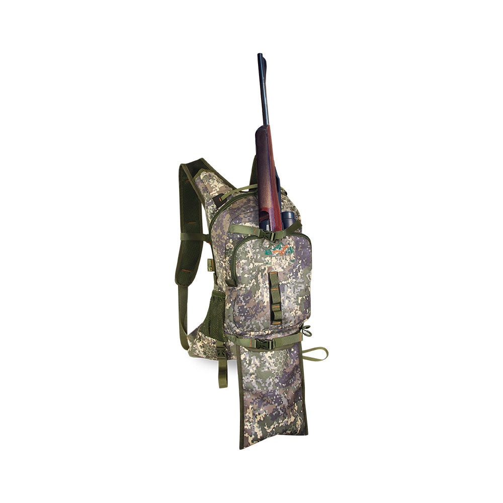 Mochila de caza porta rifle Nature by Marsupio Suede Camo 18 Litros