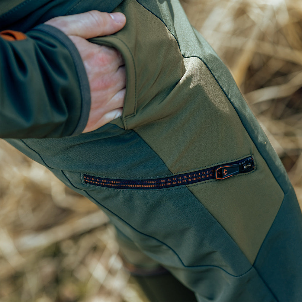 Pantalón de caza para hombre Swedteam Lynx Antibite Hunting Verde, imagen 4