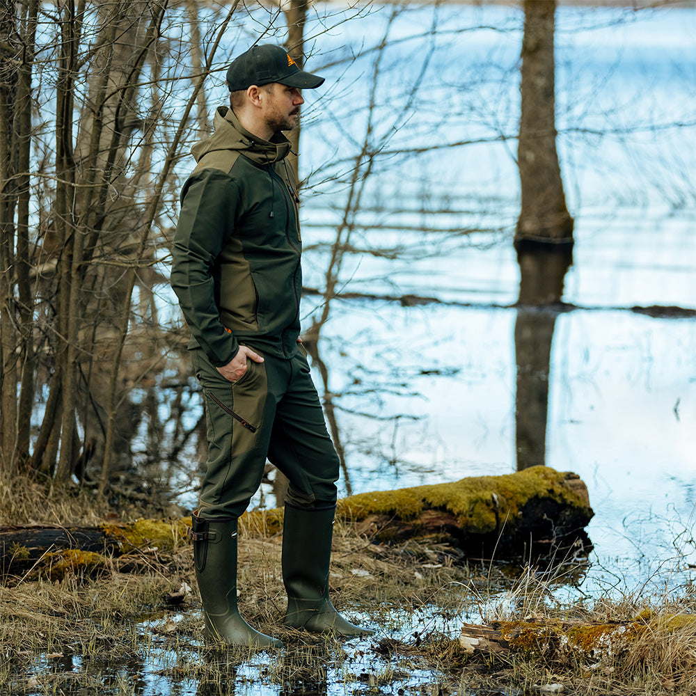 Pantalón de caza para hombre Swedteam Lynx Antibite Hunting Verde, imagen 5