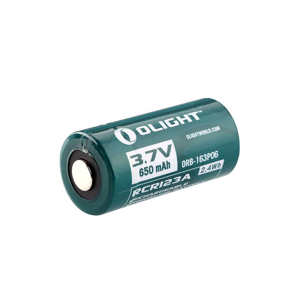 Pack de 2 pilas recargables Olight RCR123A 650 mAh 3.7V
