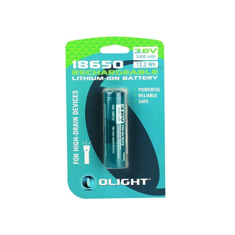 Pila recargable 18650 3400 mAh con PCB Olight