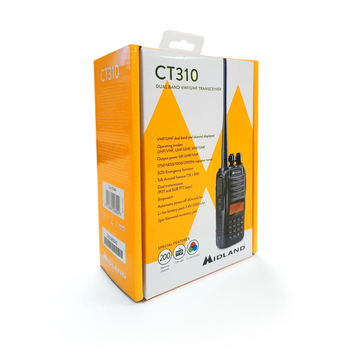 Radio MIDLAND CT310 Dual Band UHF/VHF