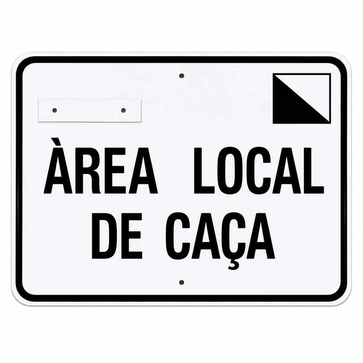 Tablilla Àrea Local de Caça Cataluña 50x33 cm