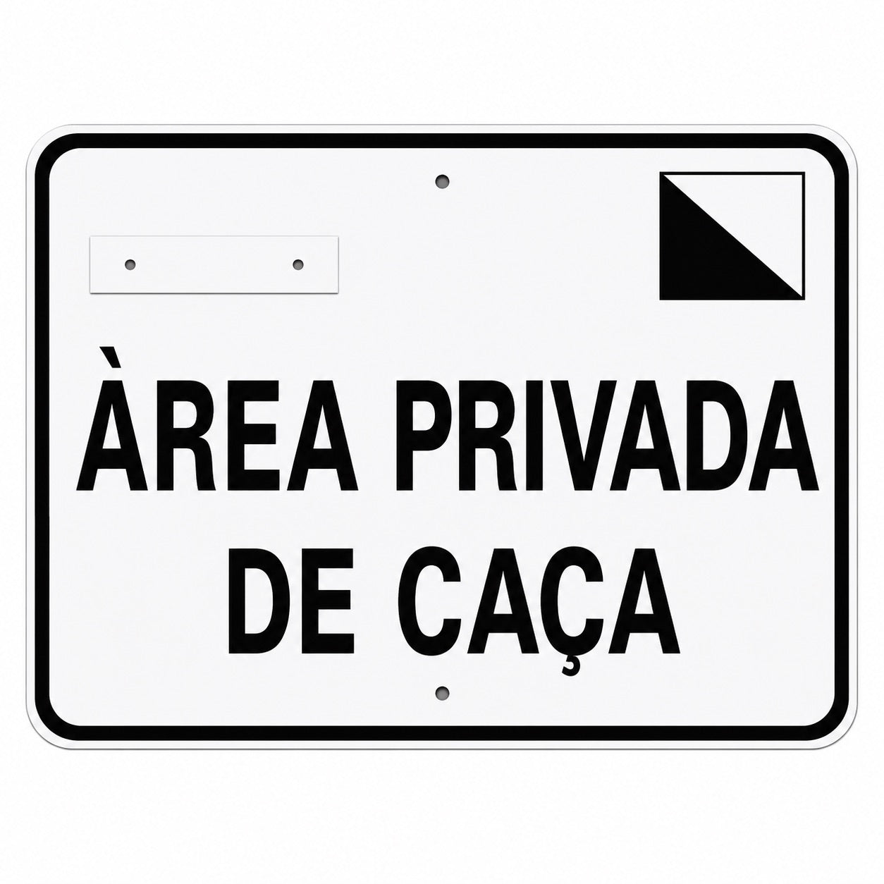 Tablilla Àrea Privada de Caça Cataluña 50x33 cm