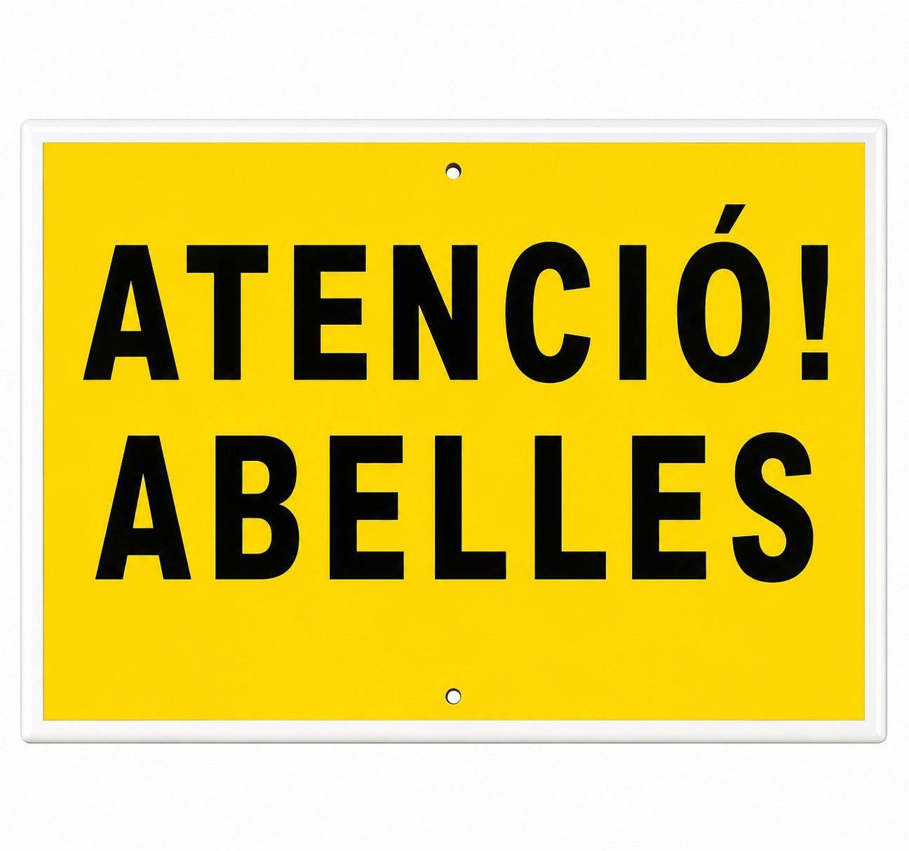 Tablilla Atenció! Abelles Cataluña 50x33 cm