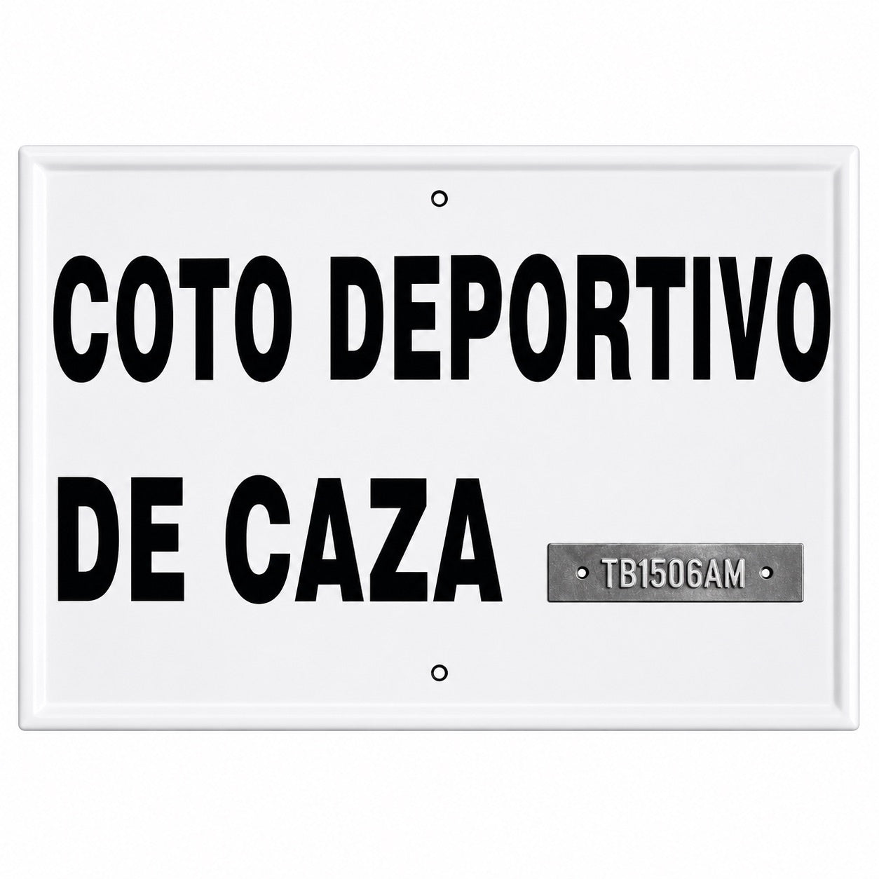 Tablilla Coto Deportivo de Caza Aragón 50x33 cm