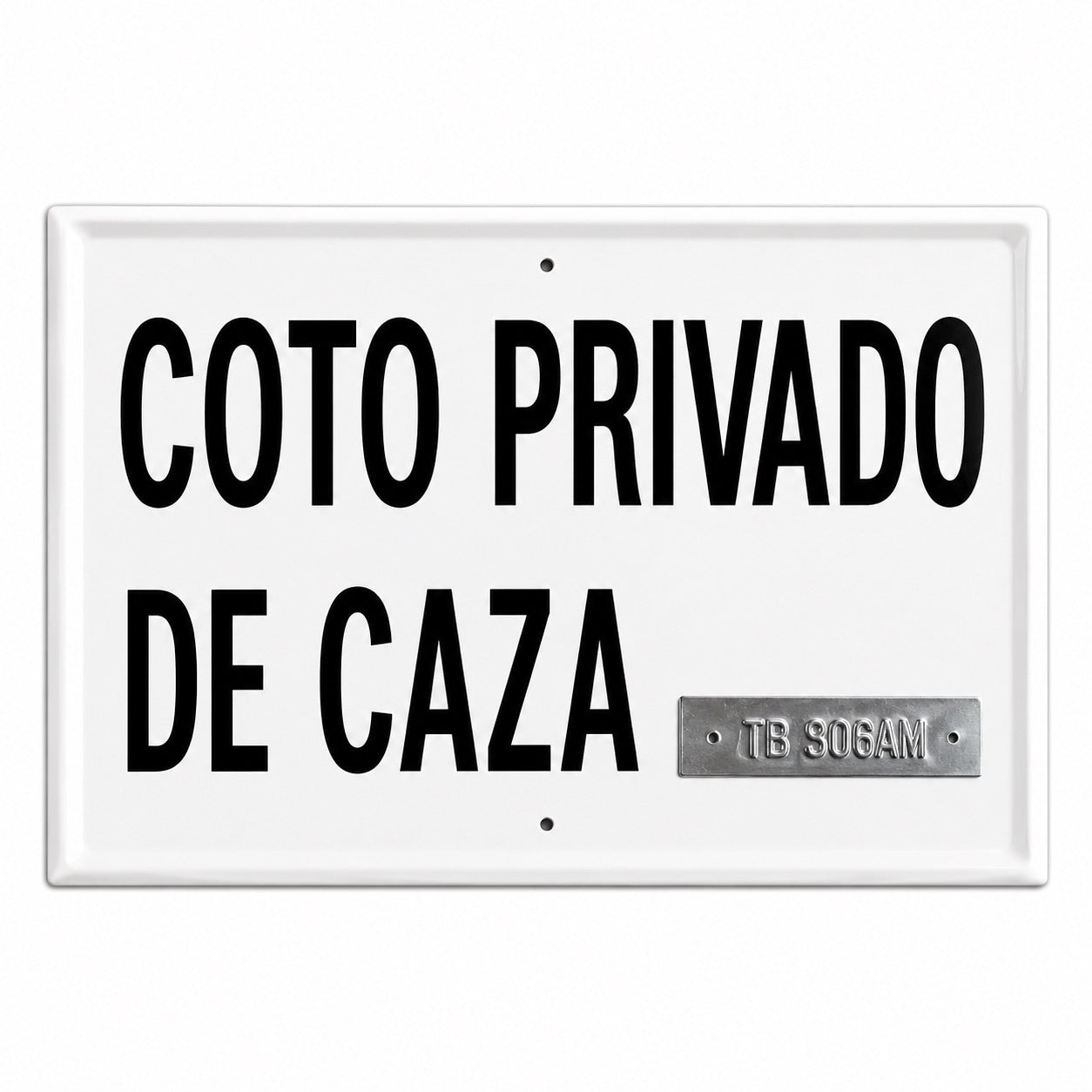 Tablilla Coto Privado de Caza España 50x33 cm