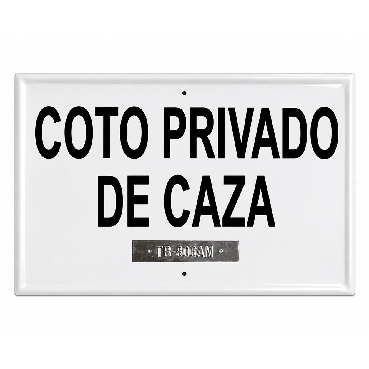 Tablilla Coto Privado de Caza Extremadura 50x33 cm