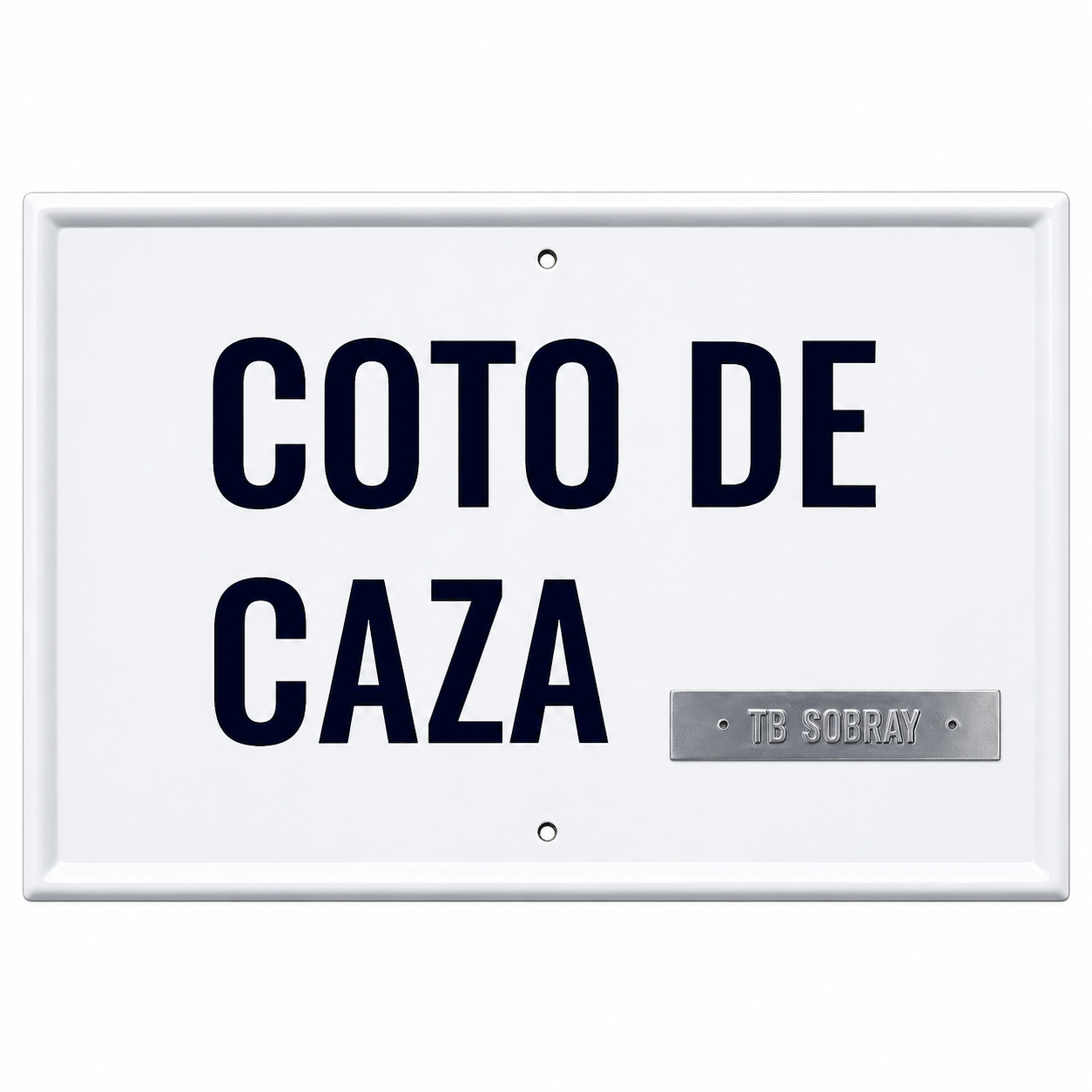 Tablilla Coto de Caza Castilla-La Mancha 50x33 cm