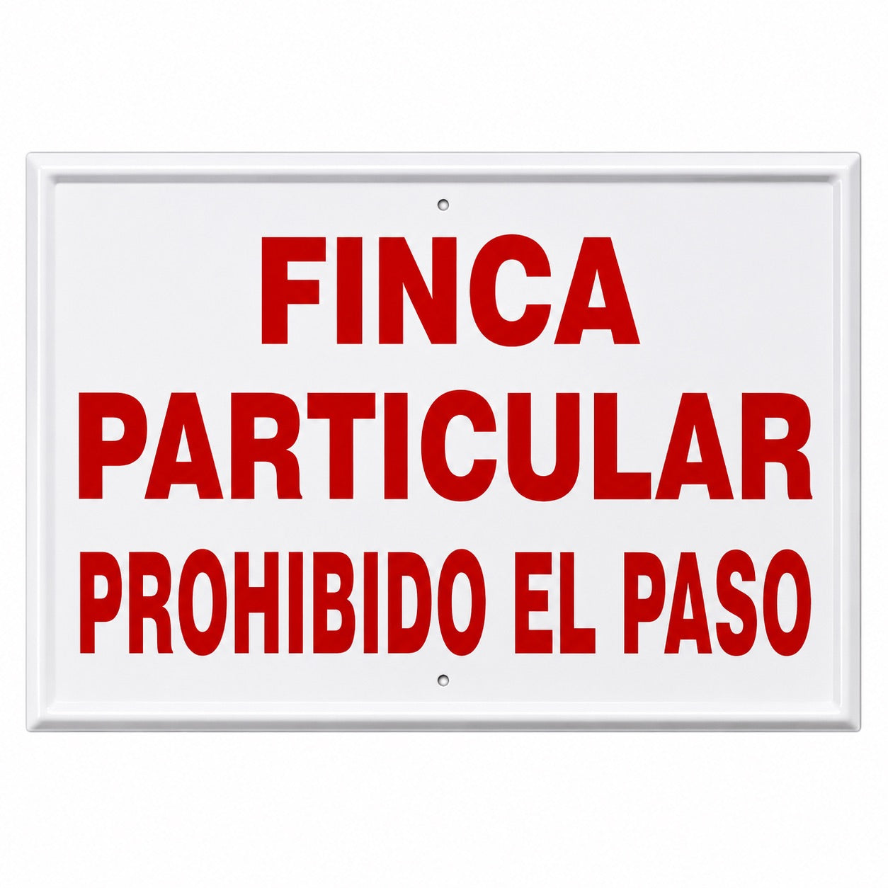 Tablilla Finca Particular Prohibido el Paso España 50x33 cm