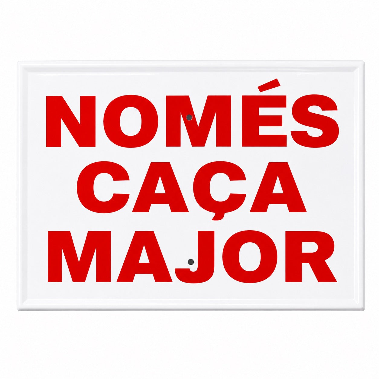 Tablilla Només Caça Major Roja Catalán 30x20 cm