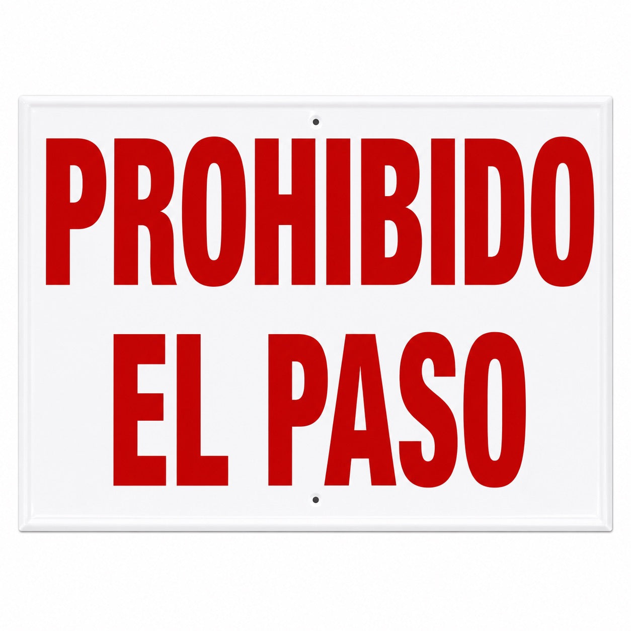 Tablilla Prohibido el Paso España 50x33 cm