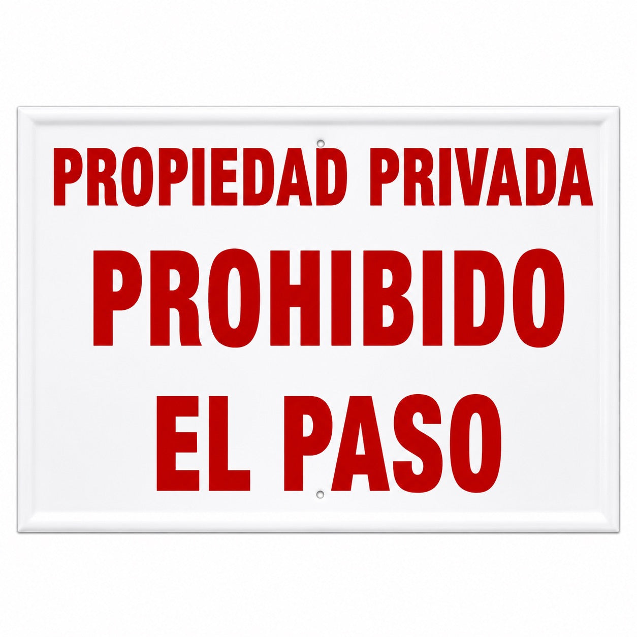 Tablilla Propiedad Privada Prohibido el Paso España 30x20 cm