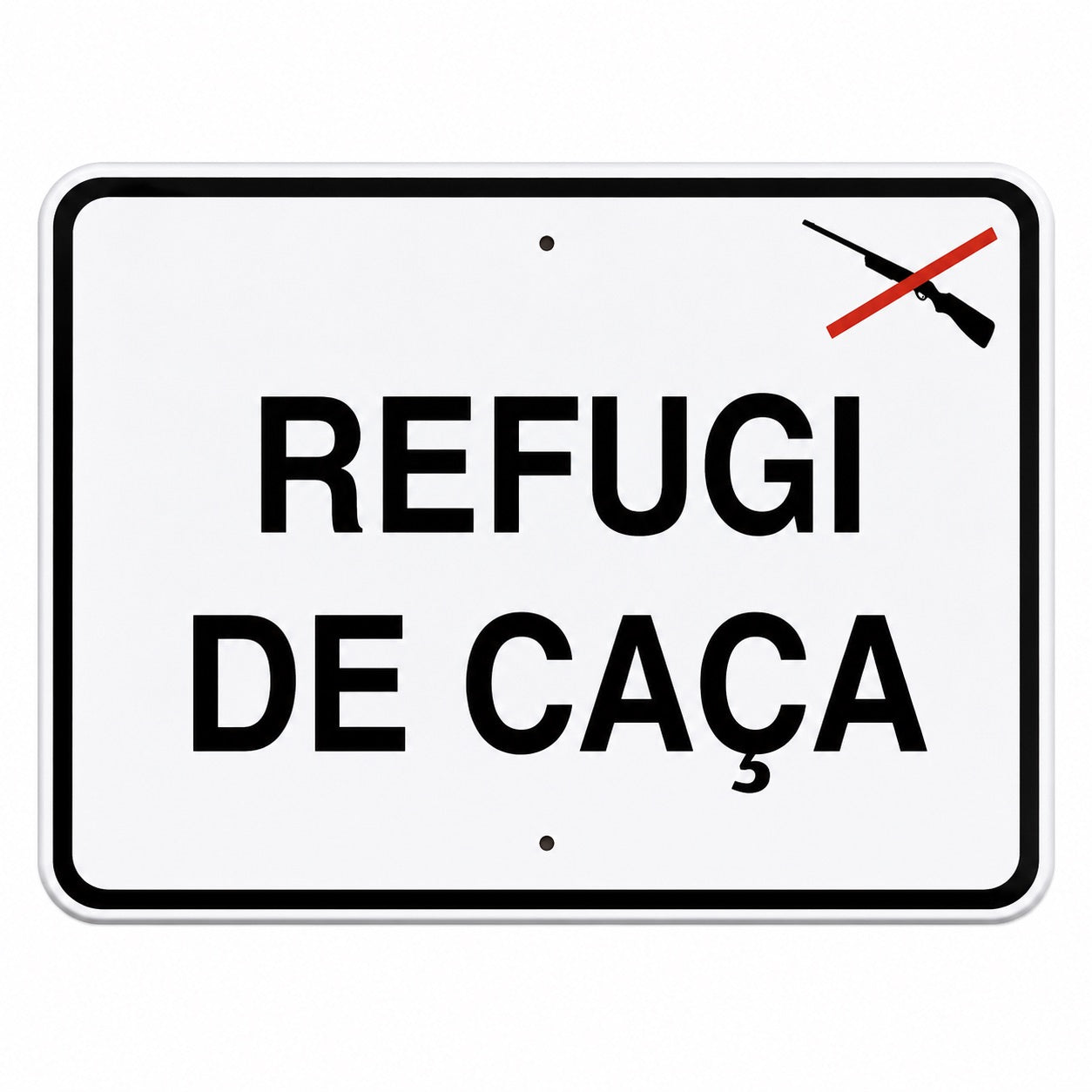 Tablilla Refugi de Caça Cataluña 50x33 cm