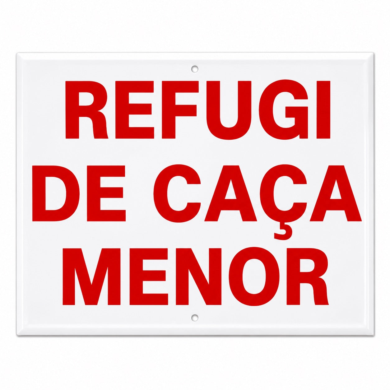 Tablilla Refugi de Caça Menor Cataluña 30x20 cm