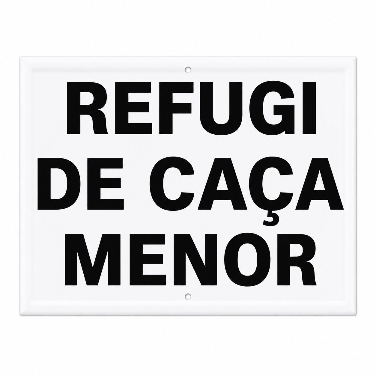 Tablilla Refugi de Caça Menor Cataluña 30x20 cm