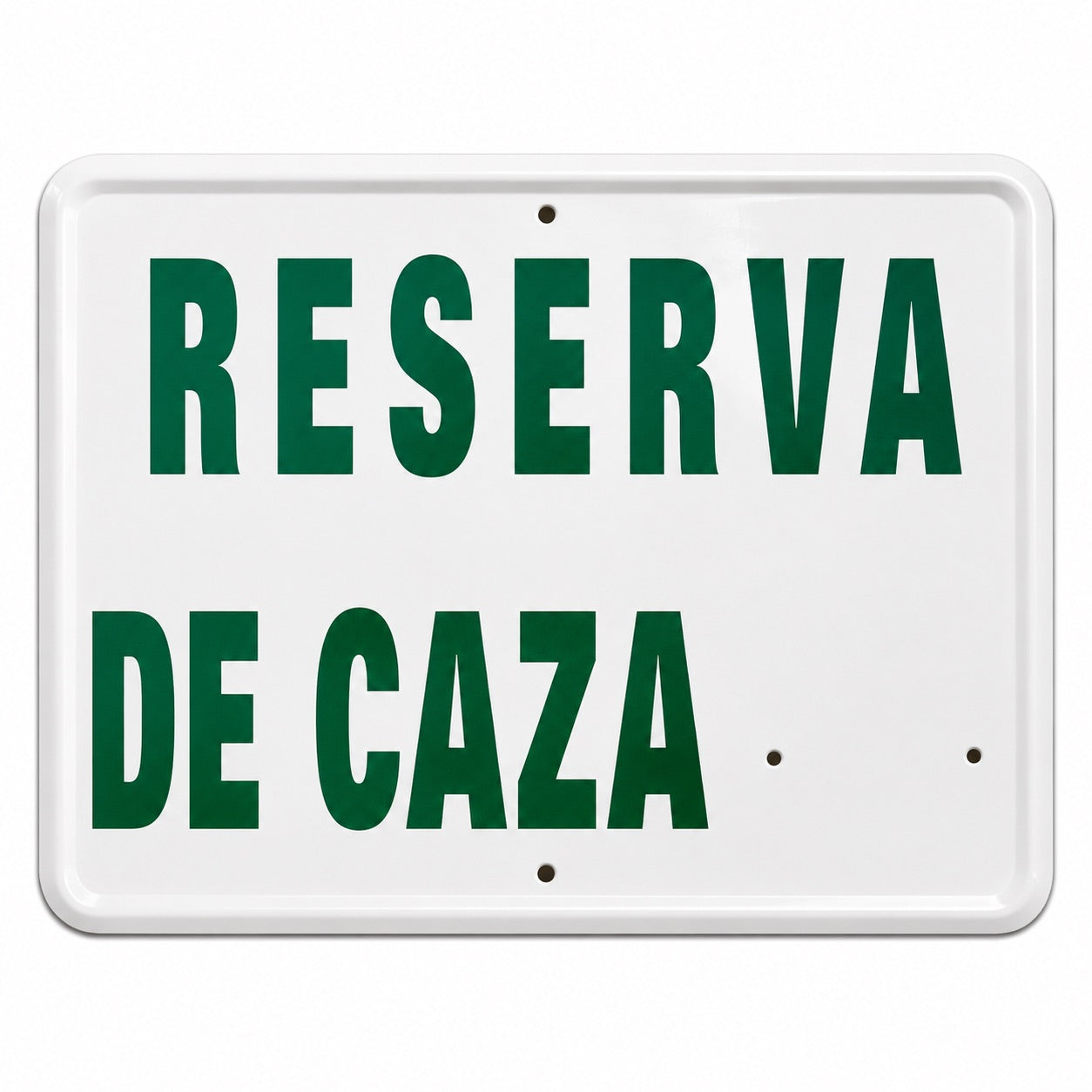 Tablilla Reserva de Caza España 50x33 cm