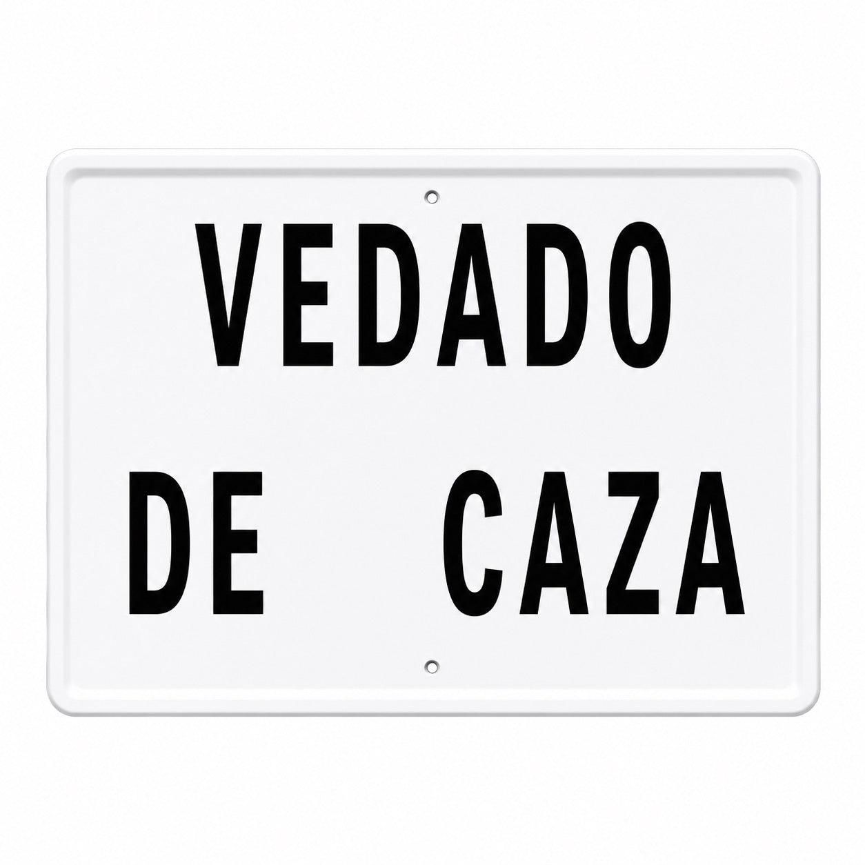 Tablilla Vedado de Caza España 50x33 cm