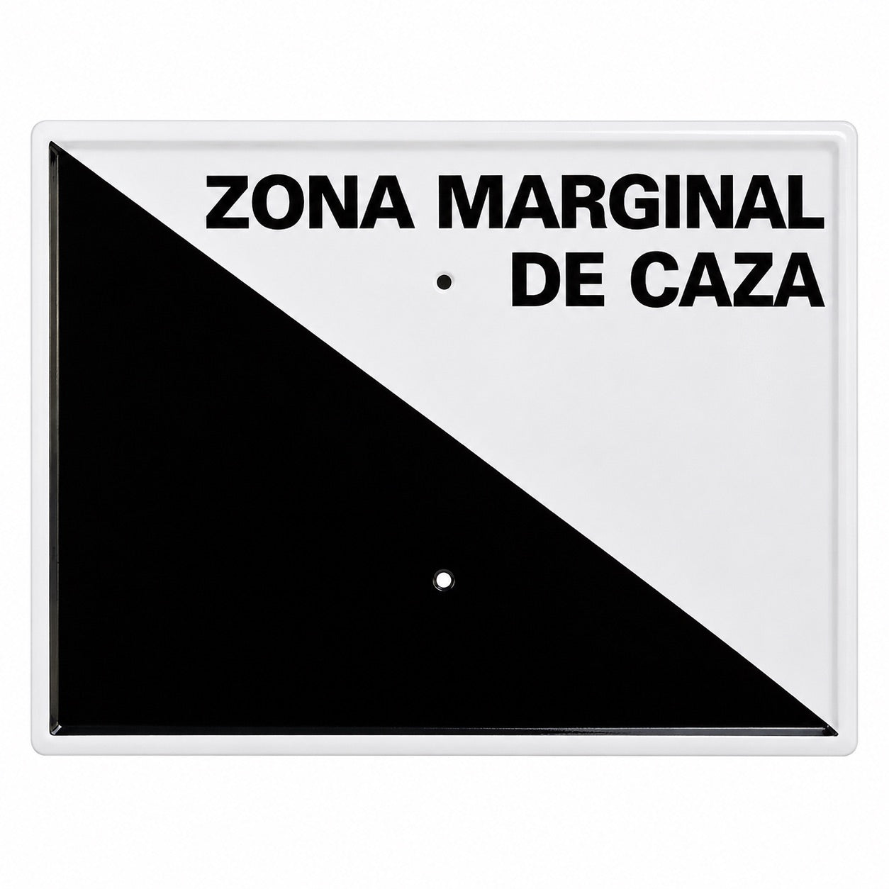 Tablilla Zona Marginal de Caza Comunidad Valenciana 30x20 cm