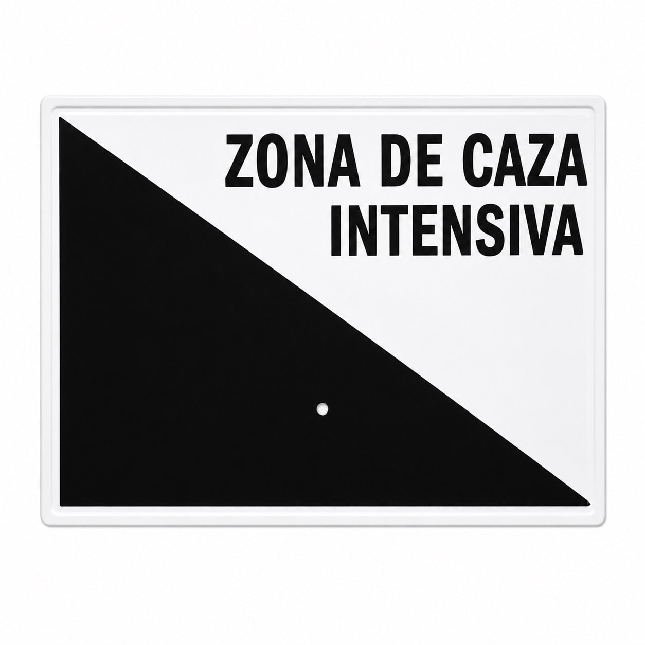 Tablilla Zona de Caza Intensiva Comunidad Valenciana 30x20 cm