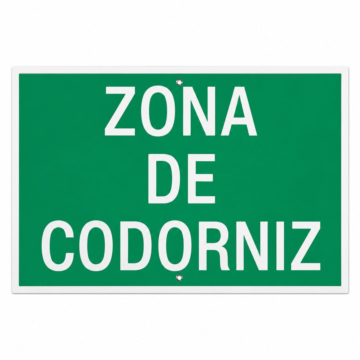 Tablilla Zona de Codorniz Navarra 30x20 cm