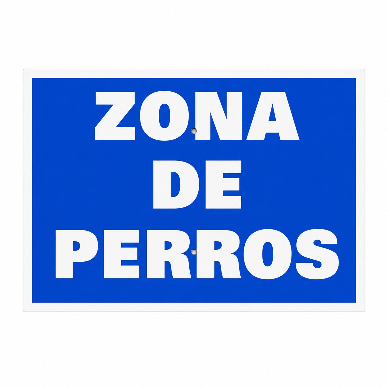 Tablilla Zona de Perros Navarra 30x20 cm