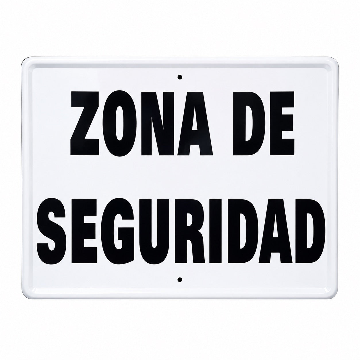 Tablilla Zona de Seguridad España 50x33 cm