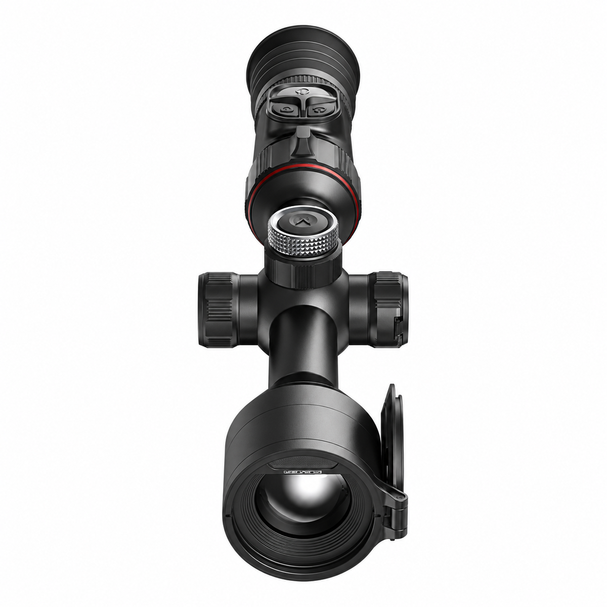Visor térmico Nocpix ACE 2 H50R con telémetro láser visto desde arriba