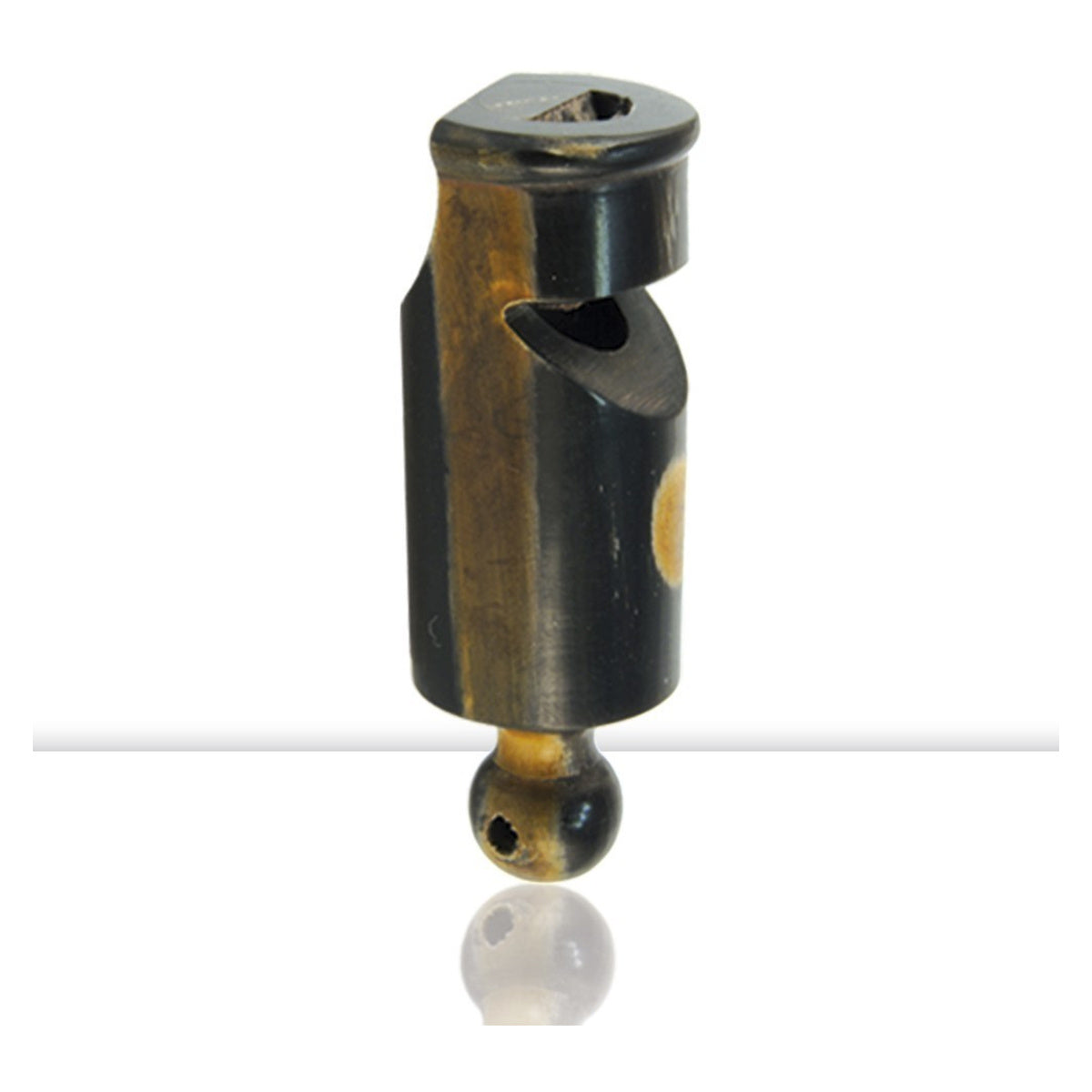 Silbato de Cuerno de Búfalo de Un Tono 5, 3 Cm. · vista 1