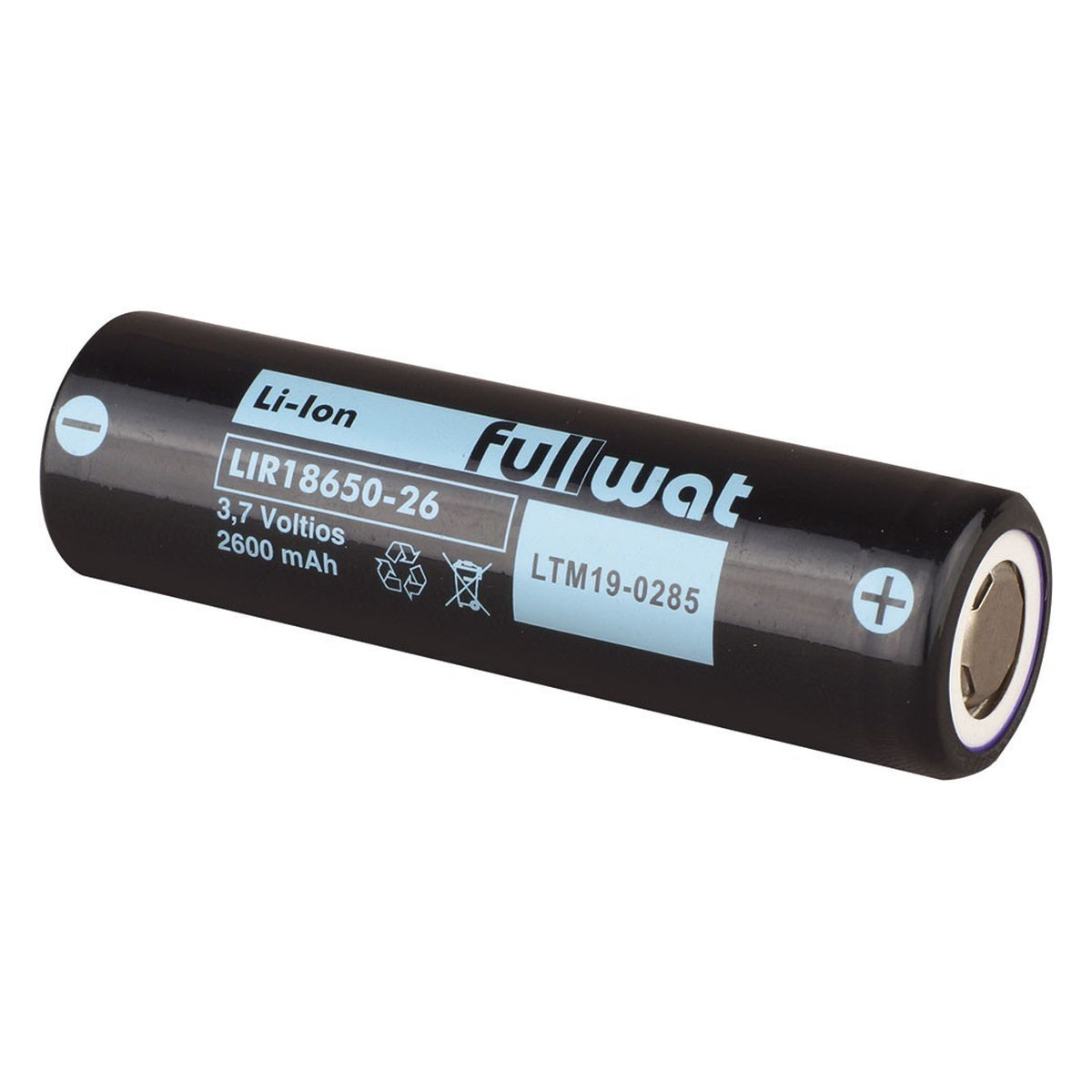 Batería 18650 Li-ion 2600 mAh 3,6V · vista 1