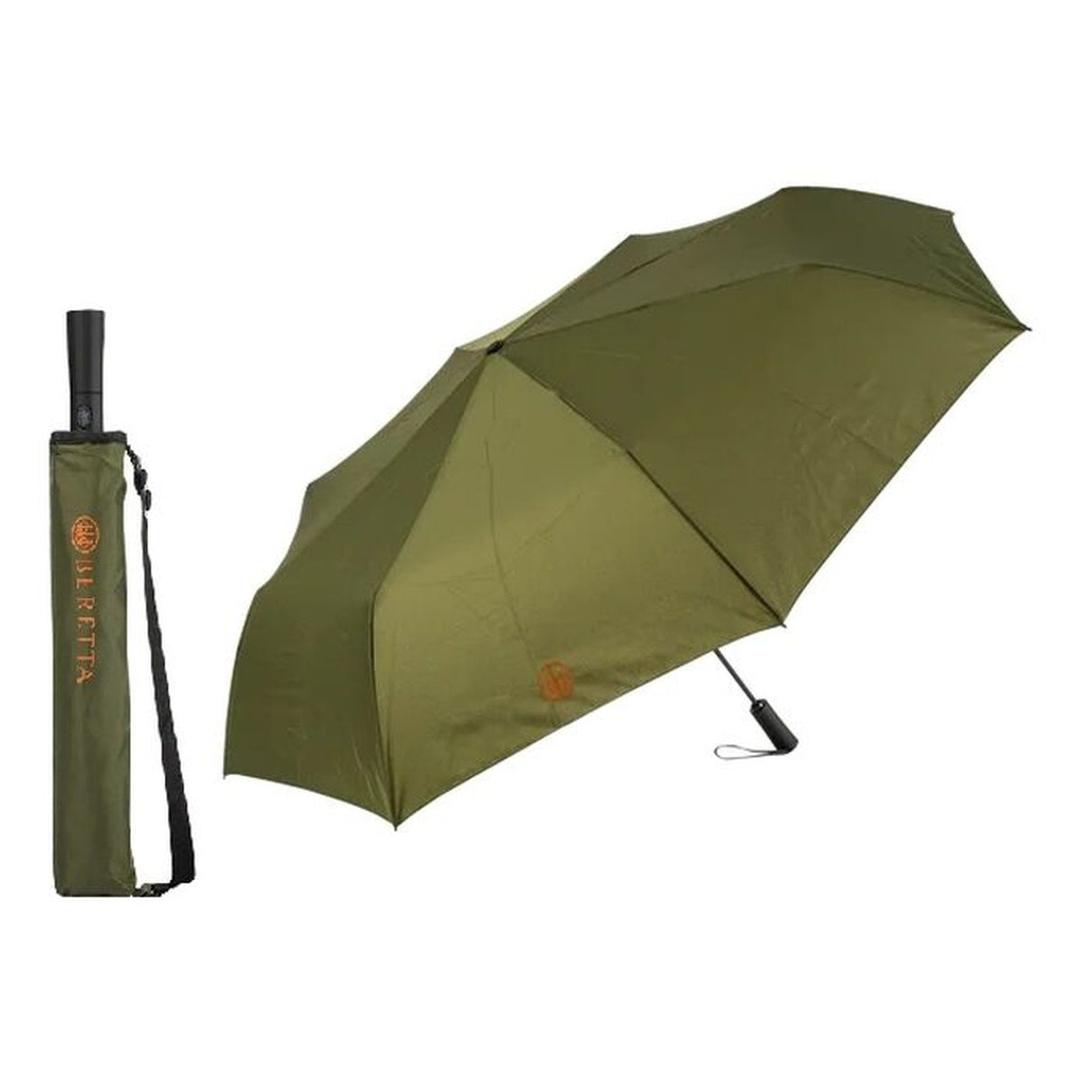 Paraguas plegable Beretta de apertura automática — Verde