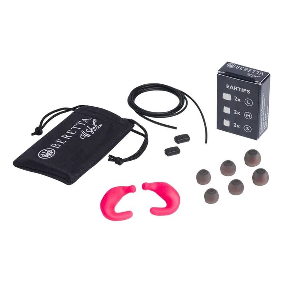 Tapones de protección auditiva Beretta Mini Headset E2 32 dB — Rosa flúor