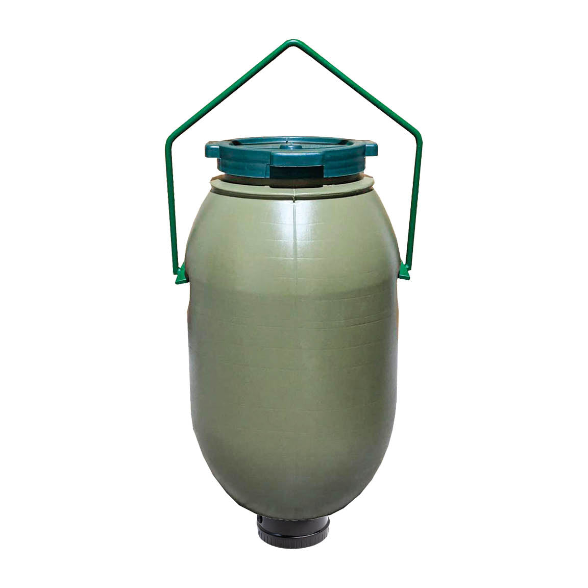 Dispensador automático Moultrie All In One con bidón de 60 litros y asa de forja