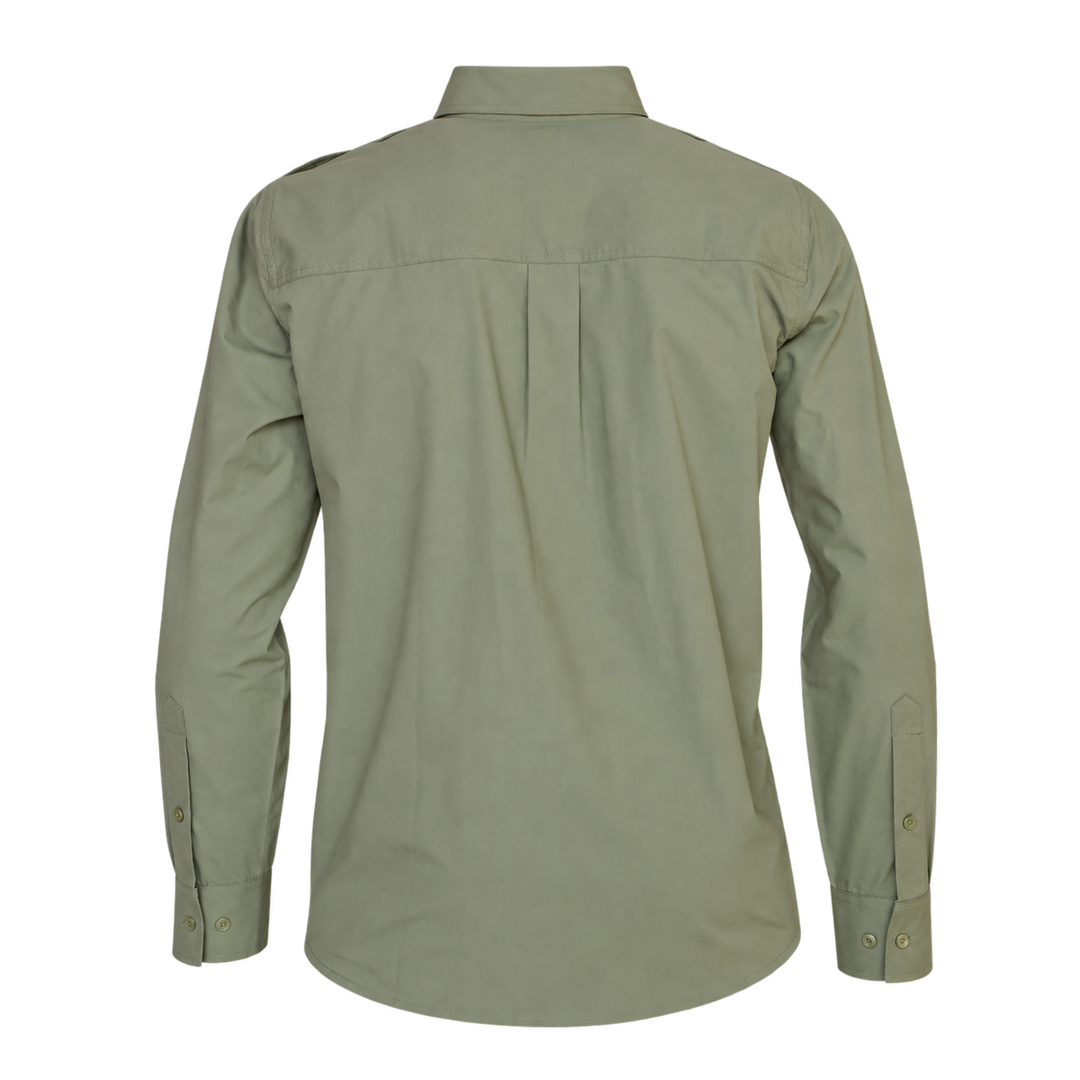 Camisa de caza Benisport Safari caqui, vista trasera