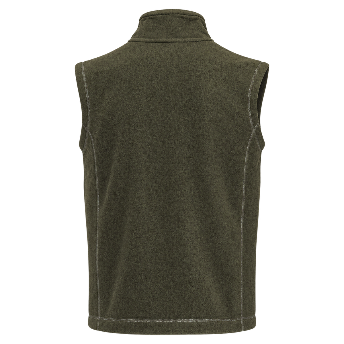 Chaleco polar Benisport Marboré caqui, vista trasera