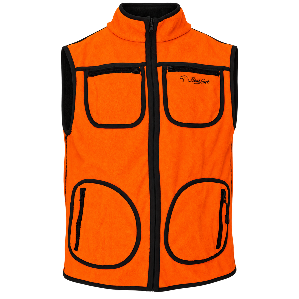 Chaleco reversible Benisport North, cara naranja