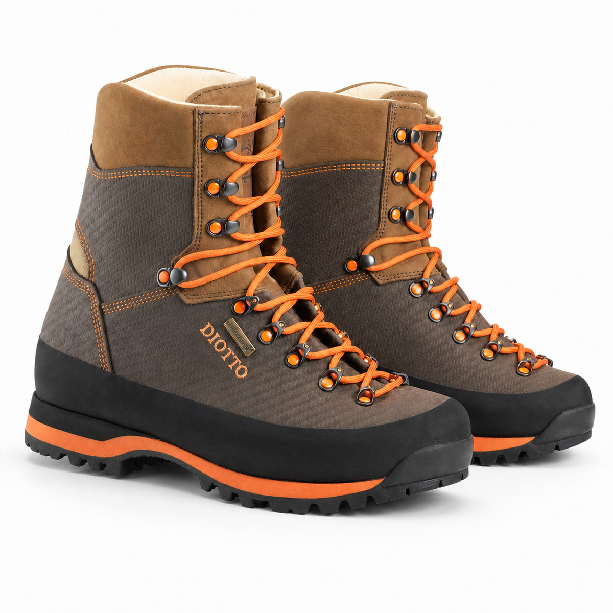 Botas de caza alta visibilidad Diotto Hunter HV WindTex y Vibram