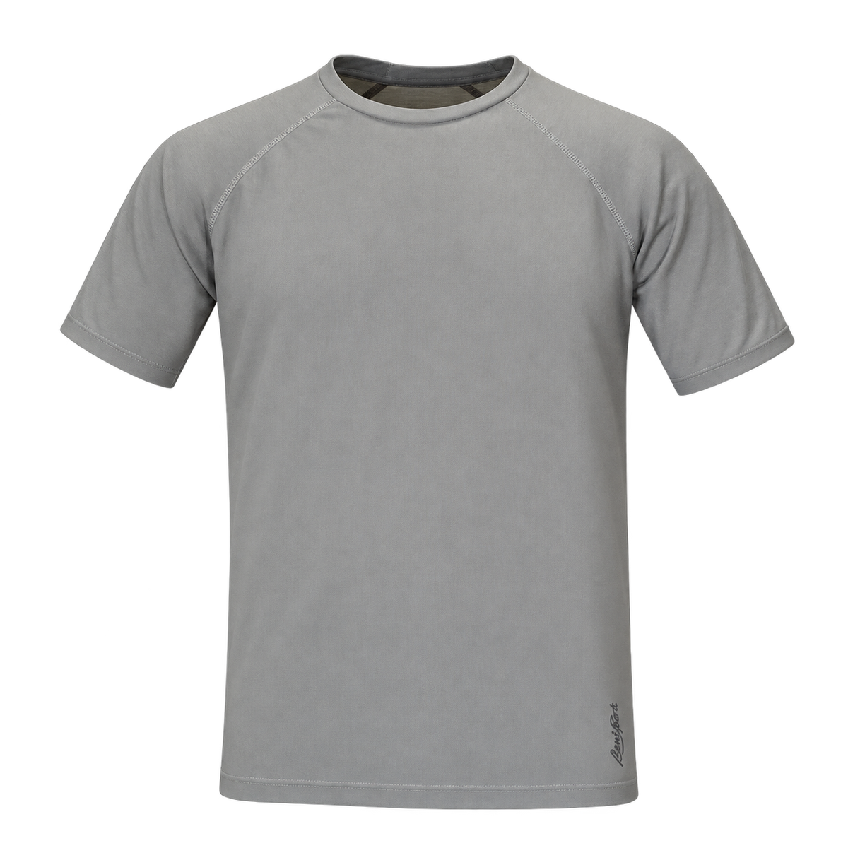 Camiseta técnica Benisport Toal gris caqui, vista frontal