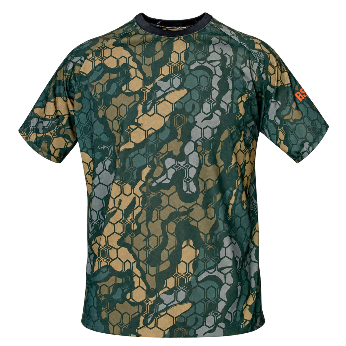Camiseta técnica de caza Benisport Tundra camuflaje, vista frontal