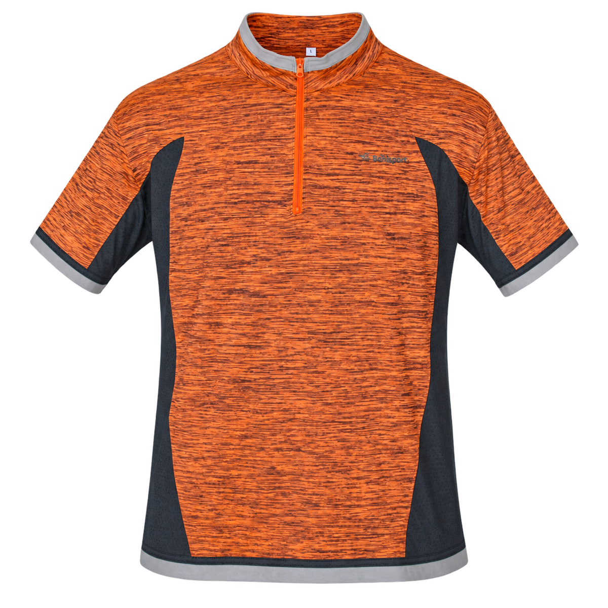 Camiseta técnica Benisport Hiking naranja de manga corta, vista frontal