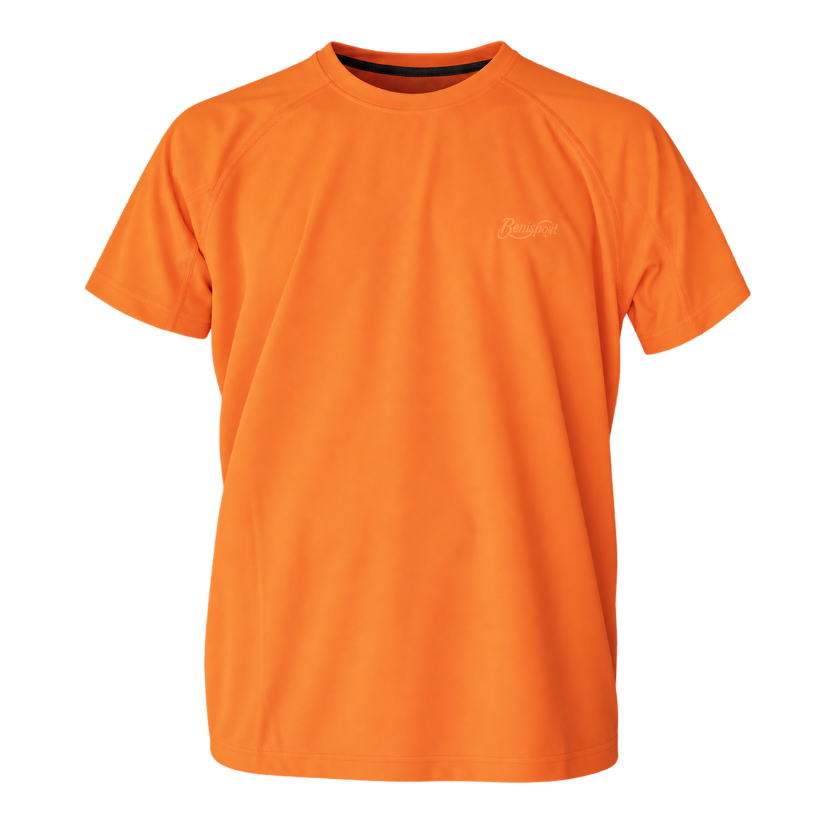 Camiseta técnica Benisport Orange naranja de manga corta, vista frontal