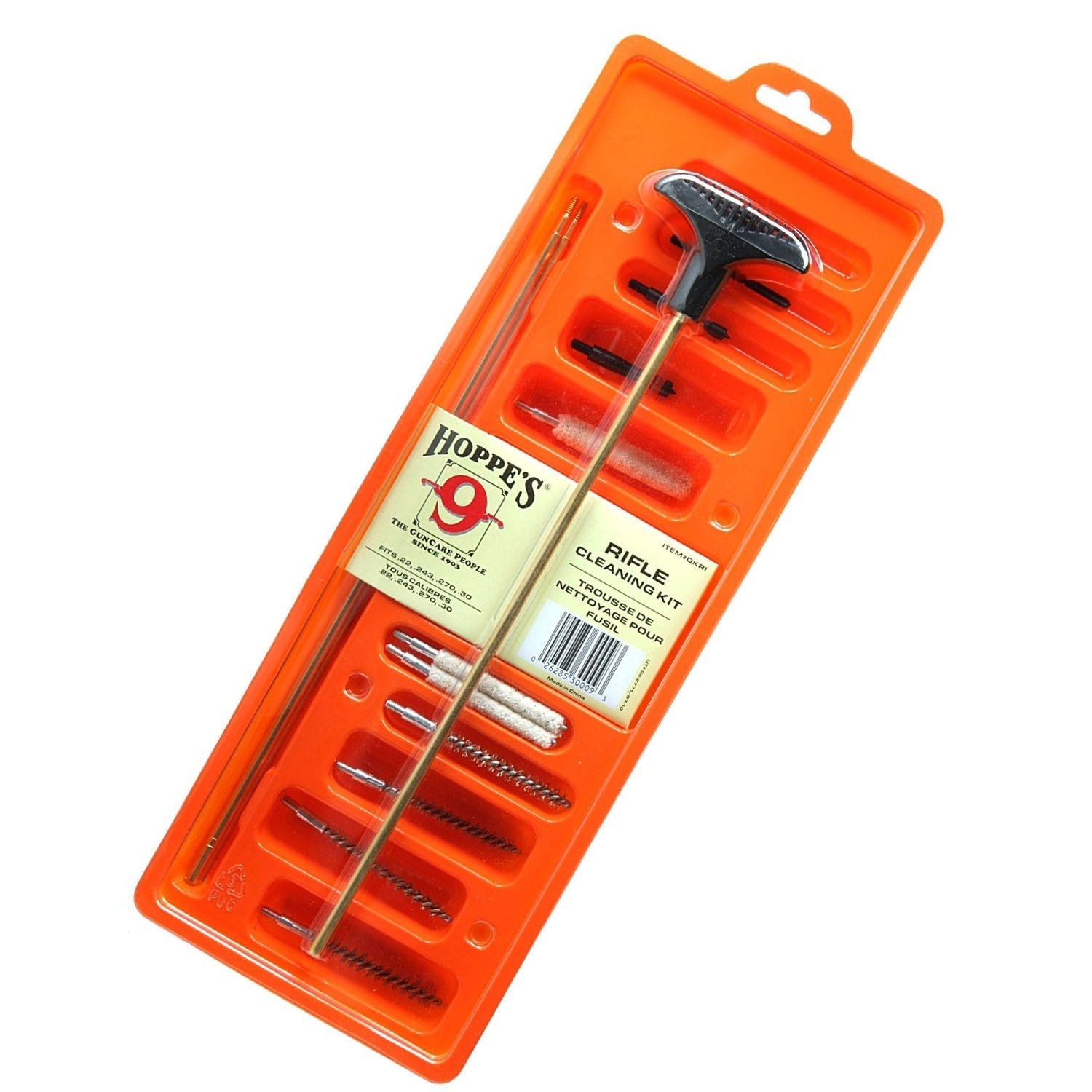 Kit de limpieza Hoppe’s para rifle C/ .22 a .303