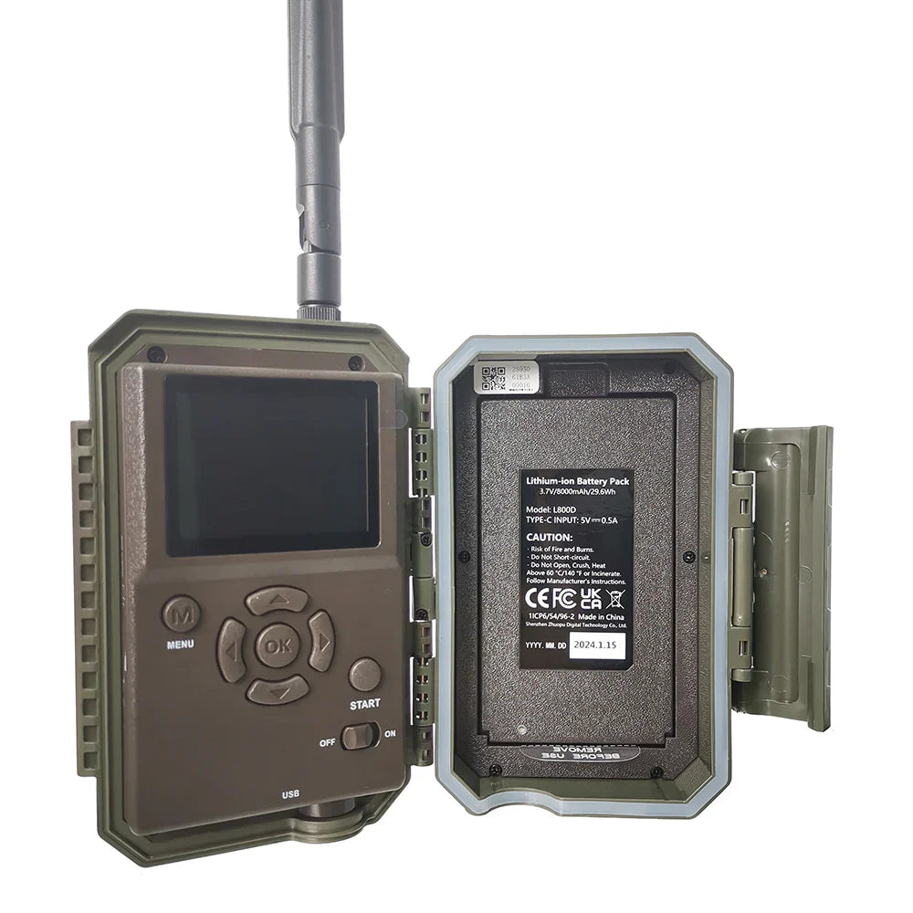 Cámara de fototrampeo GardePro X60 PRO PMB 4G con batería recargable