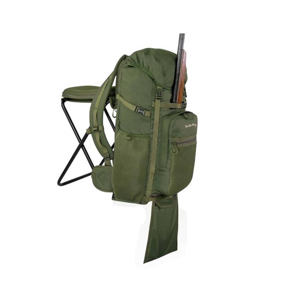 Mochila de caza con silla y bolsillo porta-rifle Nature by Marsupio For-Rest 45L